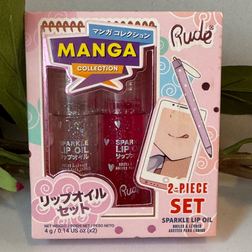 B2G1 Free! Rude Manga Collection Sparkle Lip Oil Set